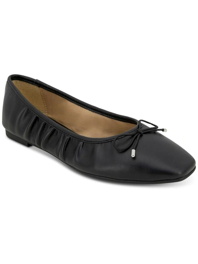 Esprit Narissa Womens Faux Leather Slip-on Ballet Flats In Black