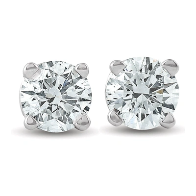 Pompeii3 1/3 Ctw 14k White Gold Diamond Stud Earrings In Multi