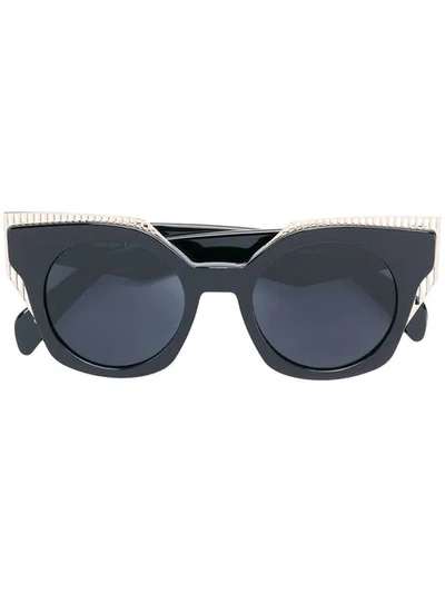 Oxydo Embellished Tinted Sunglasses In Black