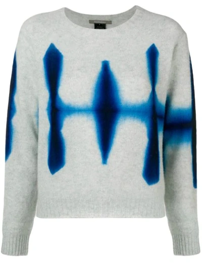 Suzusan Cropped Tie-dye Sweater - Blue