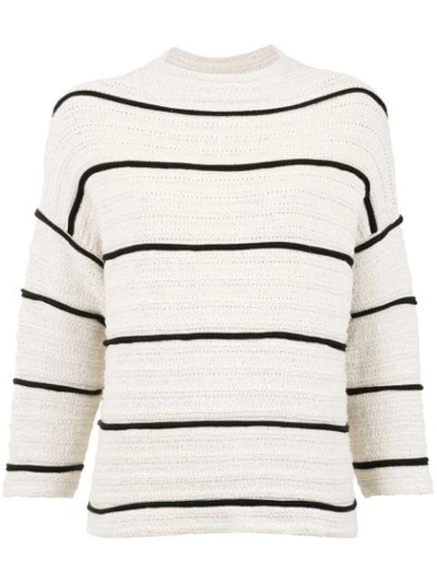 Osklen Striped Sweater - White