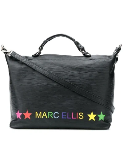 Marc Ellis Rainbow Logo Vanity Bag - Black