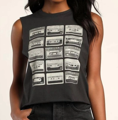 Prince Peter Cassette Tape Muscle Tank In Black