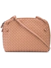 Bottega Veneta Woven Shoulder Bag In Neutrals