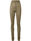 Philosophy Di Lorenzo Serafini Lange Leggings - Metallisch In Metallic