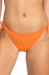 Roxy Aruba Tie Side Bikini Bottoms In Autumn Sunset