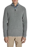Jack Victor Daulac Quarter Zip Pullover In Charcoal