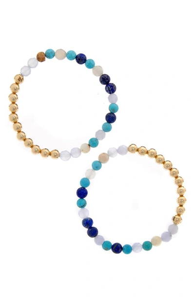 The Healer’s Collection N16 Protection & Inner Strength Set Of 2 Healer's Bracelets In Multi