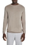 Jack Victor Bailey Merino Wool Blend Sweatshirt In Tan