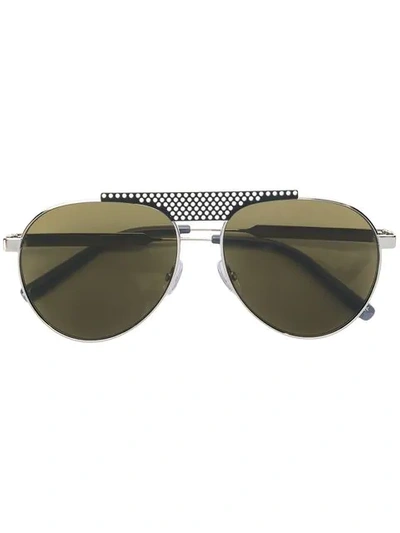 Oxydo Tinted Aviator Sunglasses In Metallic