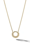 Cast The Mini Knot Loop Pendant Necklace In Gold