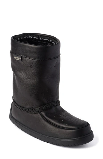 Manitobah Tamarack Mukluk Waterproof Boot In Black Fabric