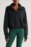 Zella Modal Half Zip Pullover In Black