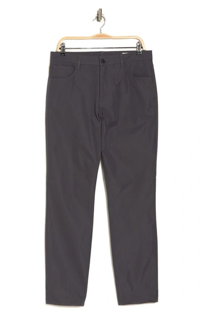 7 For All Mankind Adrien Tech Slim Pants In Charcoal