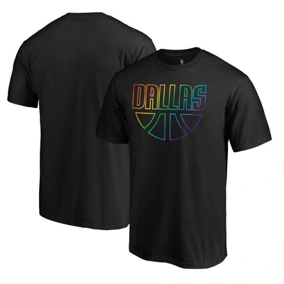 Fanatics Branded Black Dallas Mavericks Team Pride Wordmark T-shirt