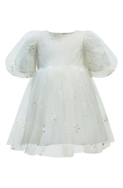 Bardot Babies' Kids' Butterfly Tulle Party Dress In Orchid White