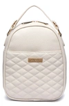 Luli Bebe Kids' Monaco Faux Leather Snack Bag In Pearl White