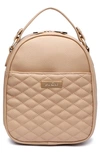 Luli Bebe Kids' Monaco Faux Leather Snack Bag In Latte Brown