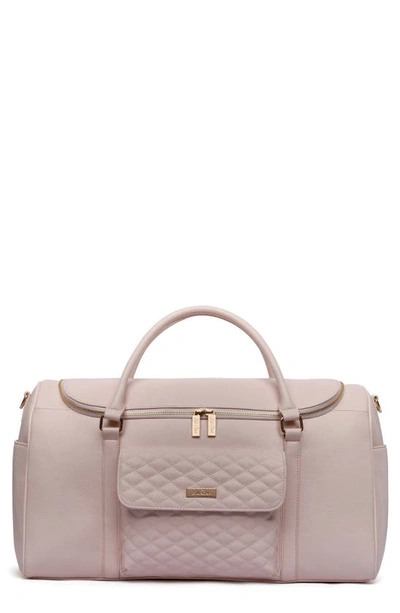 Luli Bebe Babies' Monaco Faux Leather Travel Bag In Pastel Pink