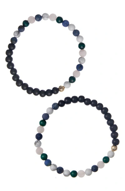The Healer’s Collection N91 Mental Focus Set Of 2 Healer's Bracelets In Black