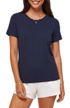 Travis Mathew Cloud Crewneck T-shirt In Navy