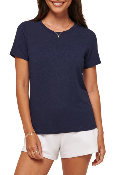 Travis Mathew Cloud Crewneck T-shirt In Navy