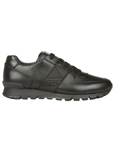 Prada Match Race Sneakers In Black