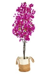 Nearly Natural Artifical Bougainvillea Tree In Purple