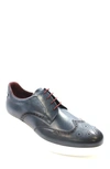 Vellapais Fabriano Brogue Oxford In Navy Blue