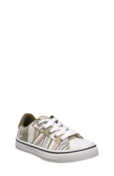 Lucky Brand Kid's Mae Sneaker In Green Stripe