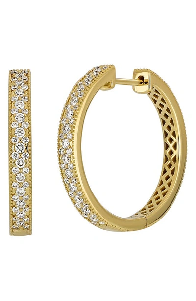 Bony Levy Rita Diamond Hoop Earrings In 18k Yellow Gold