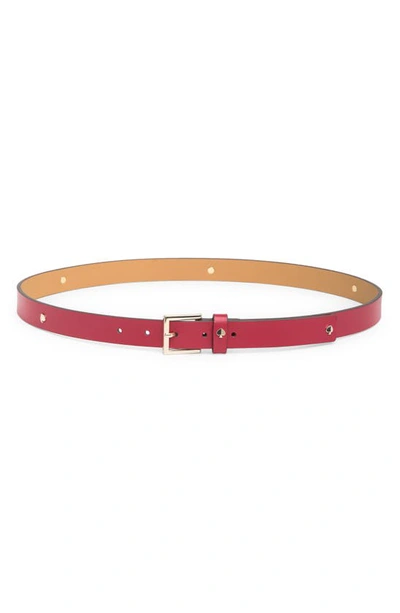 Kate Spade Spade Belt In Ripe Apple