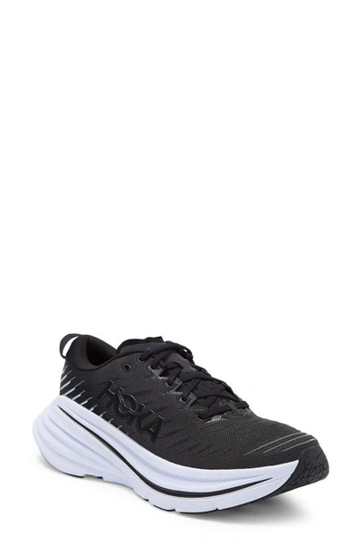 Hoka Bondi X Running Shoe In Black / White
