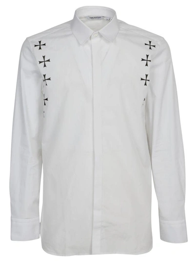 Neil Barrett Shirt In White/black