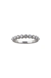 Badgley Mischka Round Lab Created Diamond Band Ring In Silver