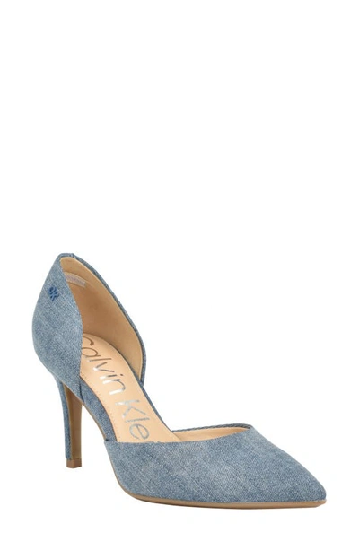 Calvin Klein Gloria D'orsay Pump In Blue