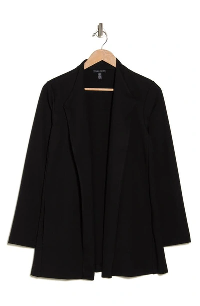 Eileen Fisher Open Front Jacket In Black