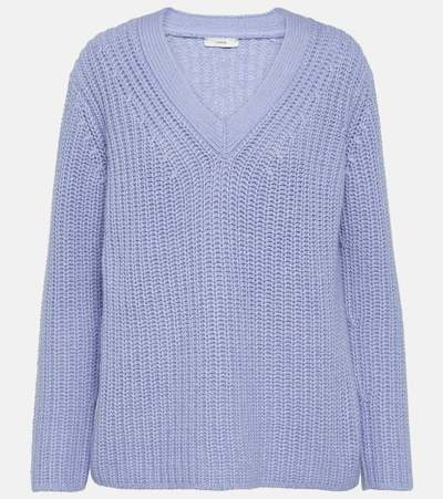 Vince Ribbed-knit Sweater In Grey