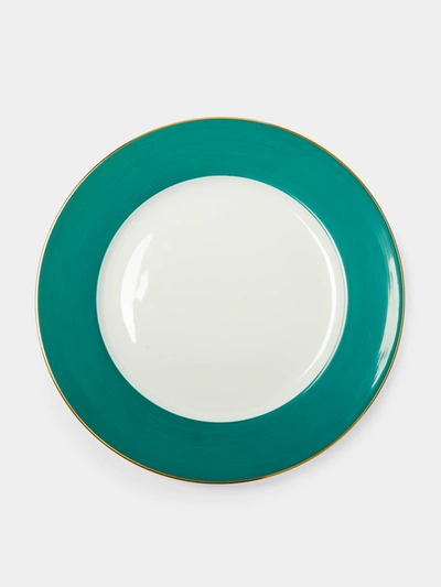 Robert Haviland & C Parlon Coco Hand-painted Porcelain Charger Plate In Green