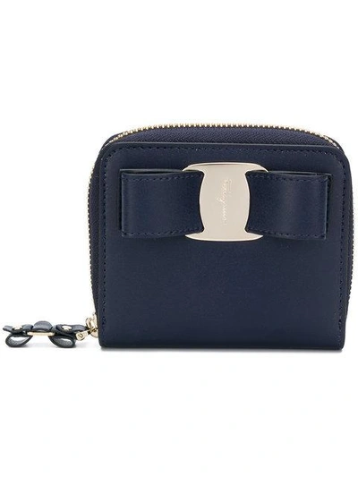 Ferragamo Salvatore  Vara Rainbow Wallet - Blue