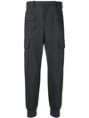 Neil Barrett Woven Trousers In Grey