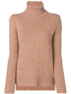 Borgo Asolo Textured Knit Jumper In 60333 Orange