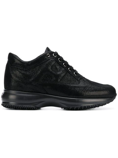 Hogan Interactive 35 Sneakers In 999 Black