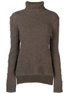 Borgo Asolo Turtle Neck Jumper In Brown