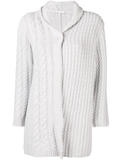 Borgo Asolo Textured Knit Cardigan - Grey