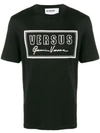 Versus Logo Stamp T-shirt In Black