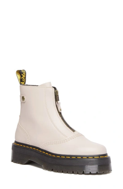 Dr. Martens' Jetta Zipped Boot In Vintage Taupe