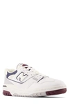 New Balance 550 Basketball Sneaker In White/ Natural Indigo