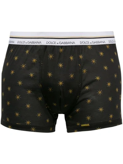 Dolce & Gabbana Star Print Boxers - Black