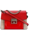Givenchy Small Gv3 Leather Bag In Rosso